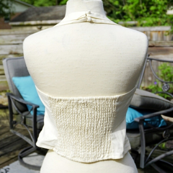 Free People Is This Love Halter Top Creme NWT - Picture 5 of 7